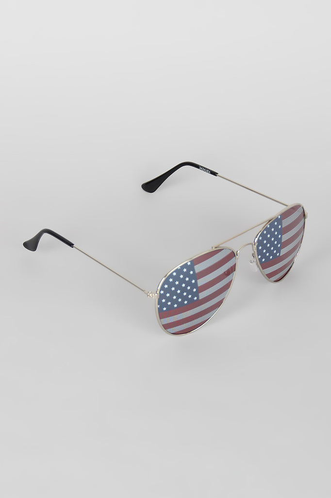 Stars and Stripes Aviator Sunglasses