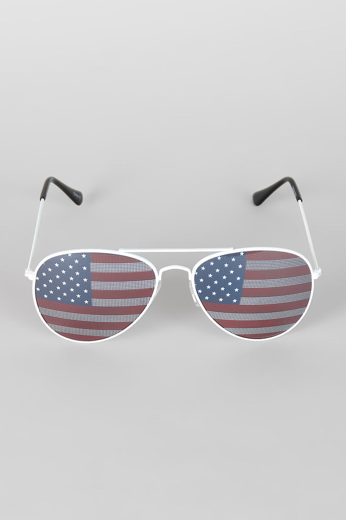 Stars and Stripes Aviator Sunglasses