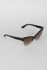 Semi-Rimless Wild Cat Textured Sunglasses