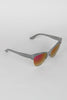 Semi-Rimless Wild Cat Textured Sunglasses