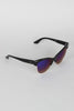 Semi-Rimless Wild Cat Textured Sunglasses