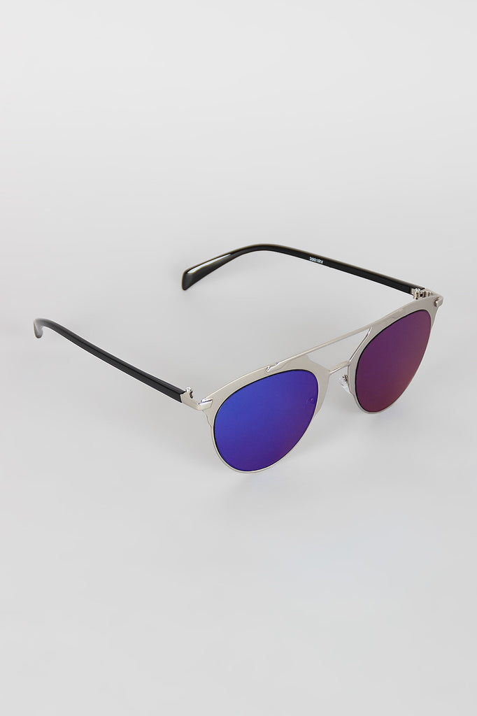 Double Bridge Matte Shooter Sunglasses