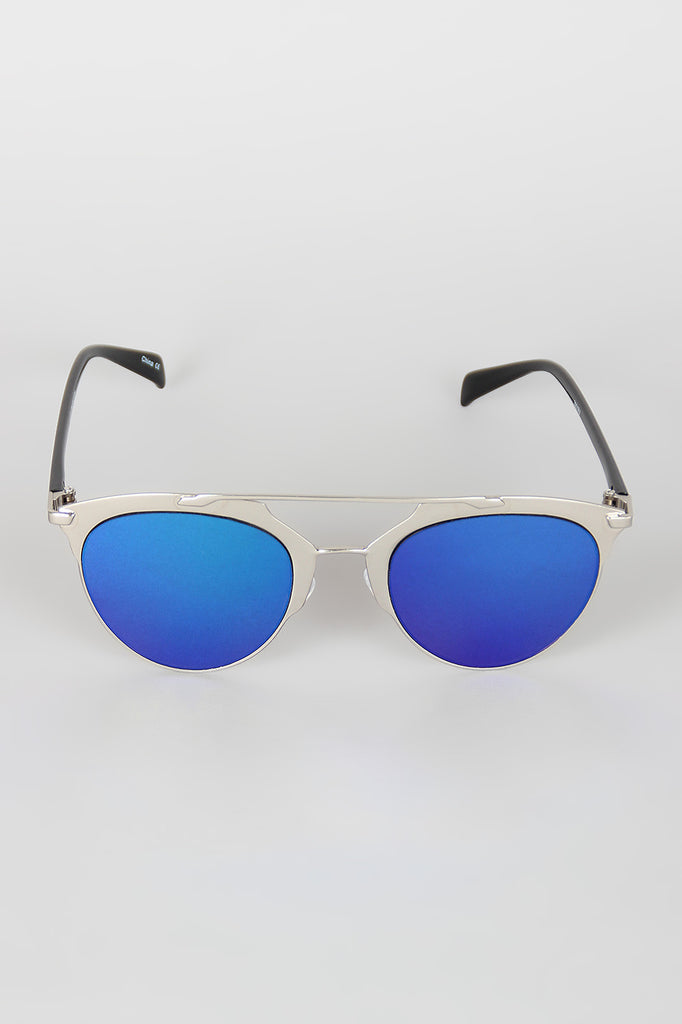 Double Bridge Matte Shooter Sunglasses