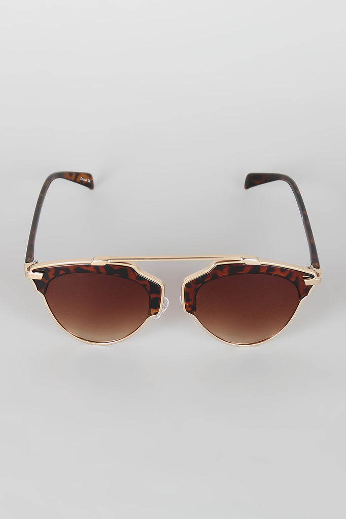 Top Bridge Butterfly Wing Sunglasses