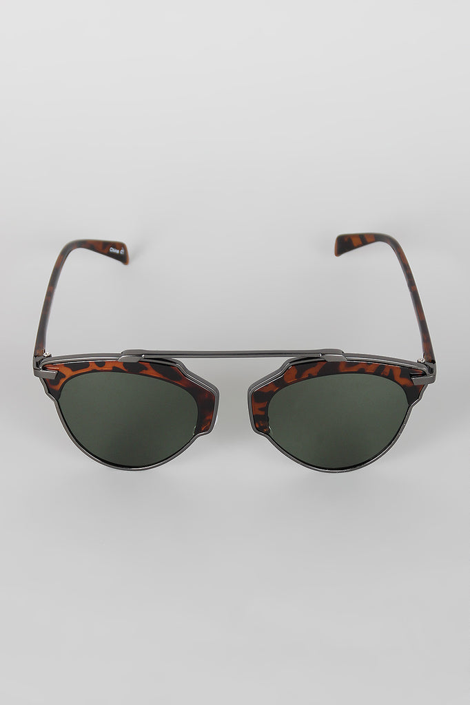 Top Bridge Butterfly Wing Sunglasses