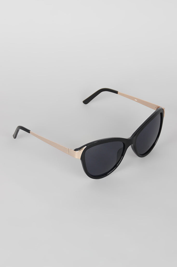 Curved Wing Silhouette Sunglasses