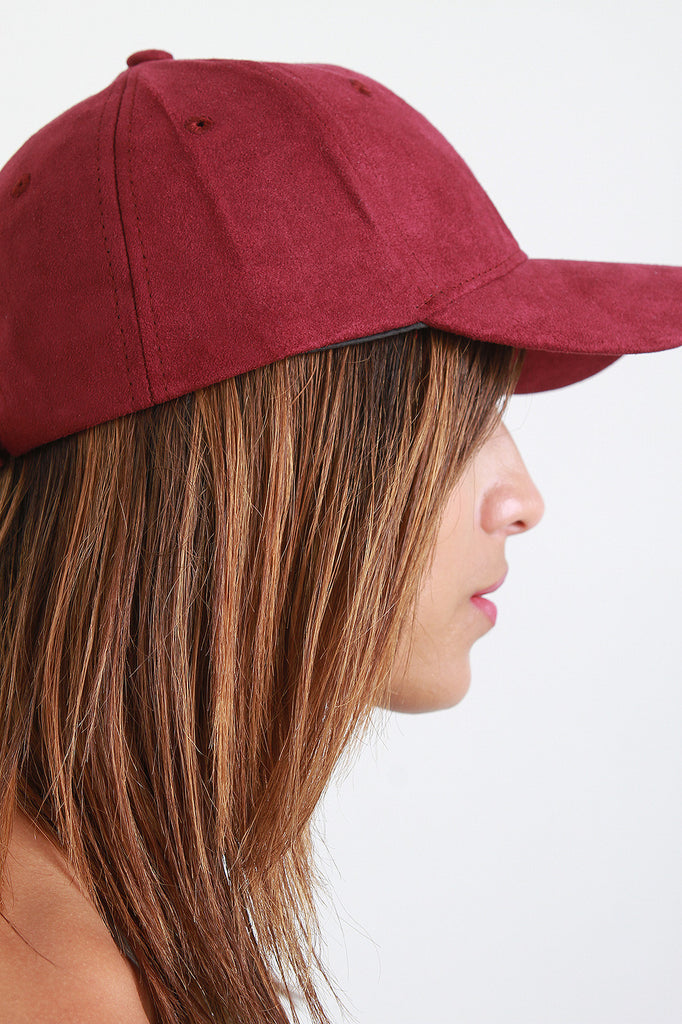 Vegan Suede Baseball Cap