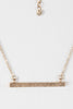 Double Layer Fringe Bar Necklace