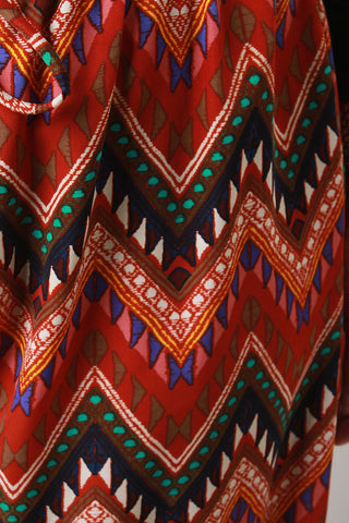 Chevron Tribal Wide Leg Pants