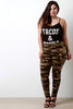 Camo Knee Slit Leggings