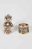 Ornate Rhinestone Ring Set