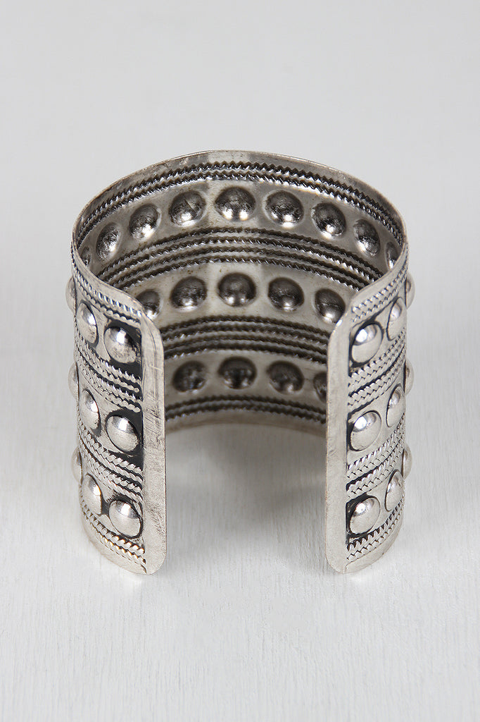 Circle Stud Metal Cuff