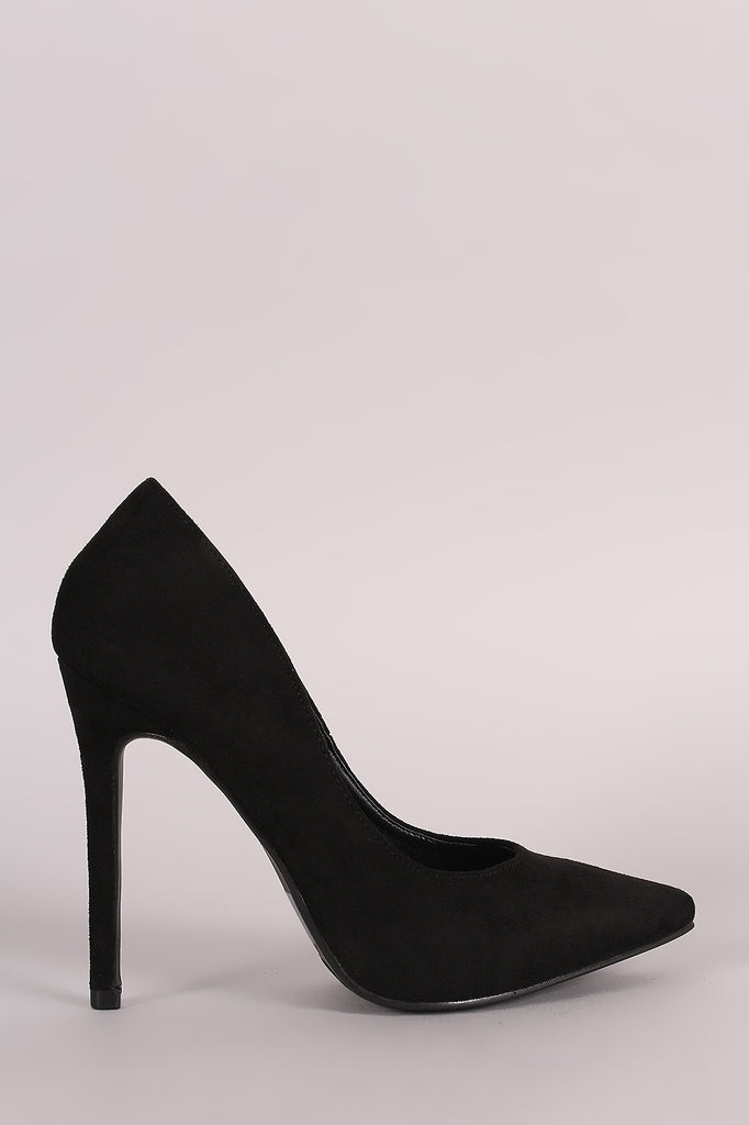 Suede Classic Pointy Toe Stiletto Pump