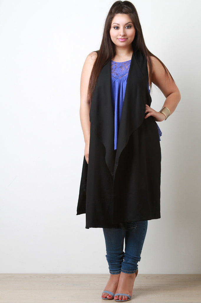 Side Slit Longline Vest