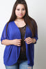 Semi-Sheer Mesh Open Front Cardigan