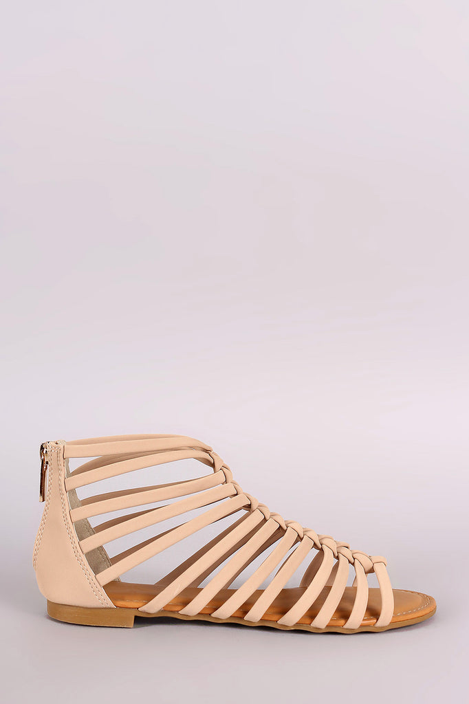 Bamboo Strappy Knotted Gladiator Sandal