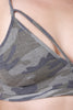 Camouflage Strappy Triangle Crop Top