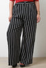 High Waisted Stripe Wide Leg Pants