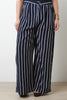 High Waisted Stripe Wide Leg Pants