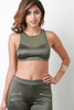 Athleisure Sheer Racerback Crop Top