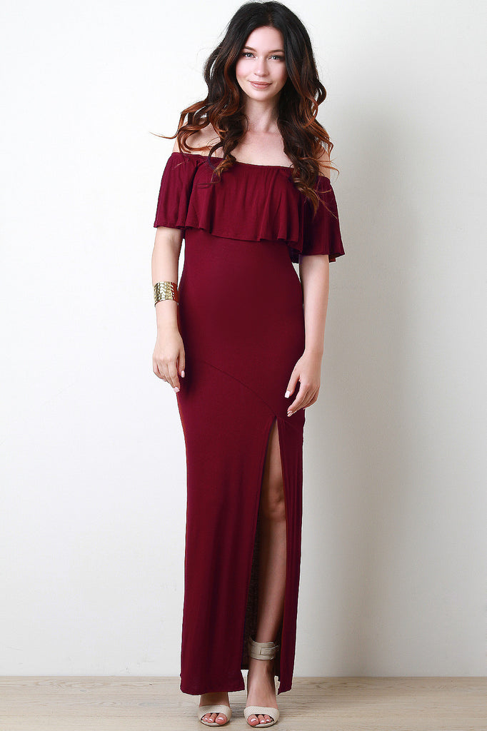 Bardot Flutter Maxi Dress