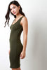 Casual Ribbed Knit Sleeveless Mini Dress