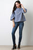 Chambray Bell Sleeve Top