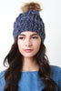 Fur Pom Pom Chunky Knit Beanie