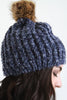 Fur Pom Pom Chunky Knit Beanie