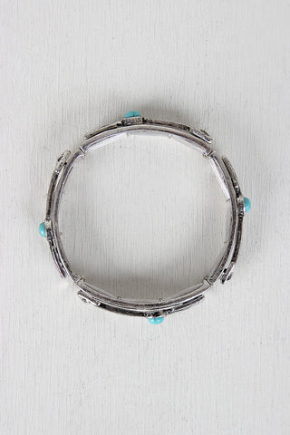 Turquoise Arrow Elastic Bracelet