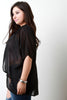 Casual Chiffon Cover Up High Low Cardigan