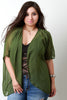 Casual Chiffon Cover Up High Low Cardigan