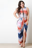 Plus Size Tie Dye Tulip Maxi Skirt