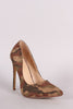 Liliana Suede Camo Pointy Toe Pump