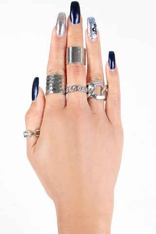 Chain Link Ring Set