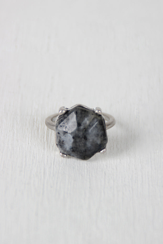 Hexagon Stone Statement Ring