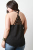 Caged Triangle Back Sleeveless Top