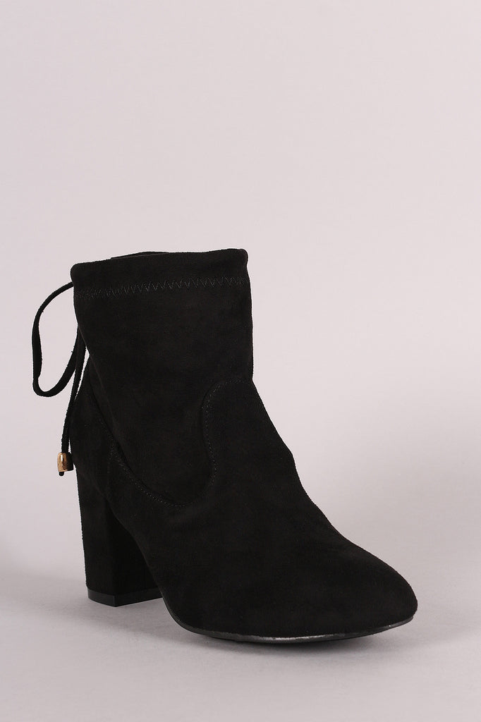 Slouchy Chunky Heel Ankle Boots