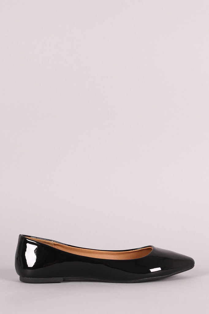 Qupid Pointy Toe Slip On Flat