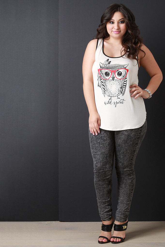 Wild Owl Racerback Tank Top