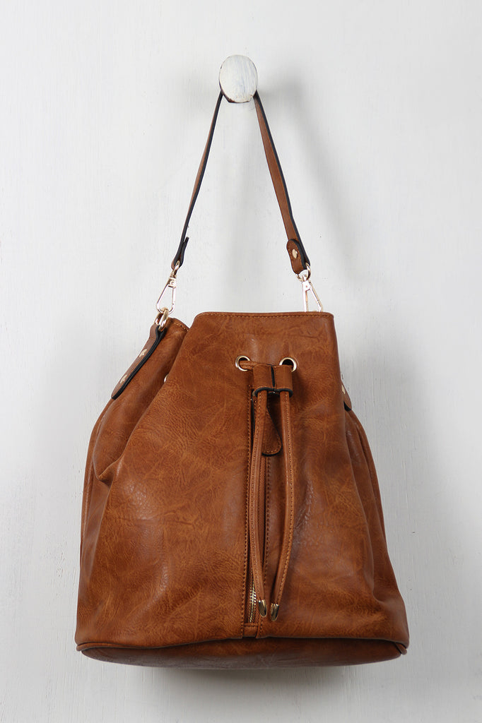 Convertible Bucket Bag Backpack