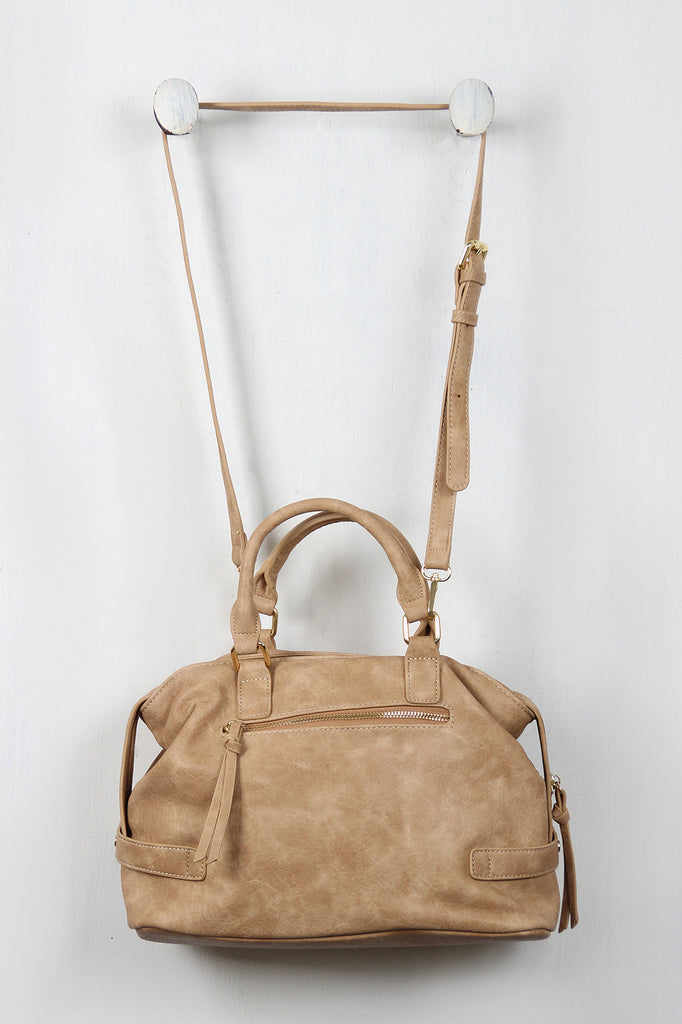 Medium Vegan Leather Satchel Bag