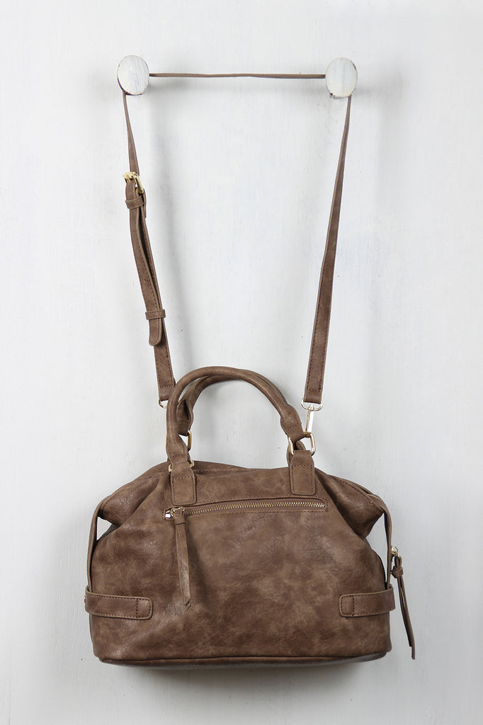 Medium Vegan Leather Satchel Bag