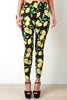 Leafy Lemons High Waisted Leggings