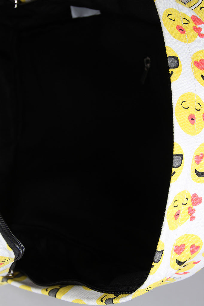 Canvas Emoji Backpack