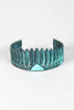 Native Feathers and Marble Cuff Bracelet