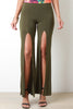 Vent Slit Wide Leg Pants