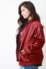 High Shine Satin Bomber Jacket