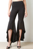 High Low Hem Bell Bottom Pants