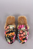 Floral Print Fur Lined Slip On Loafer